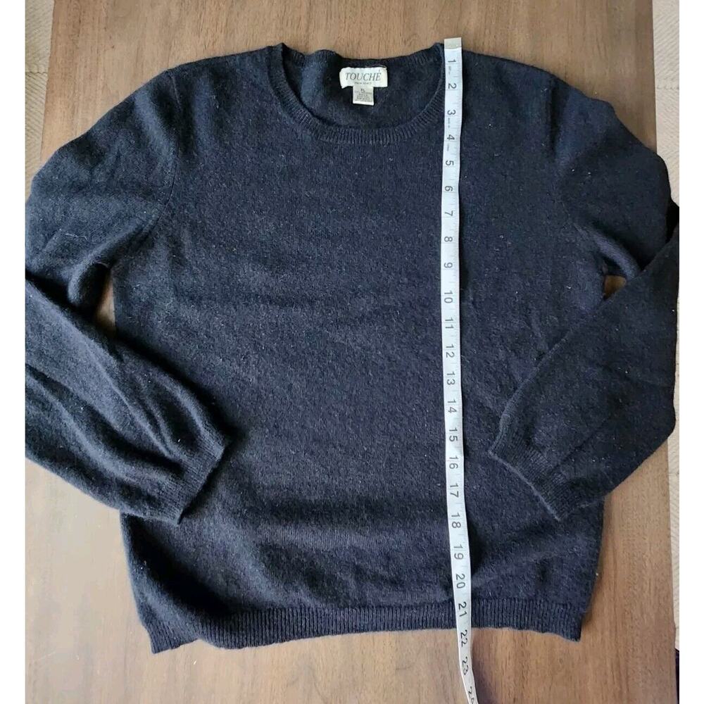 Touché Women's Long Sleeves Crewneck Cashmere Sweater XL Pre-owned - Picture 6 of 6